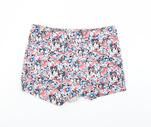 Newlook Womens Multicoloured Floral  Bermuda Shorts Size 10