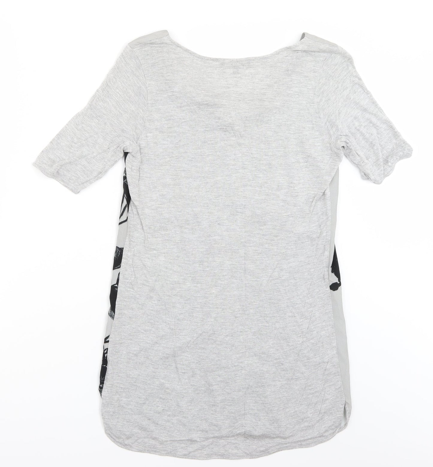 NEXT Womens Grey Floral  Basic T-Shirt Size 10