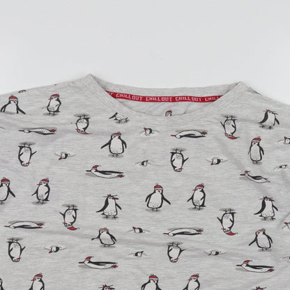 Chill Out Womens Grey   Basic T-Shirt Size 6