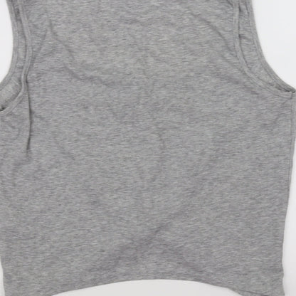Missguided Womens Grey   Basic Tank Size 10