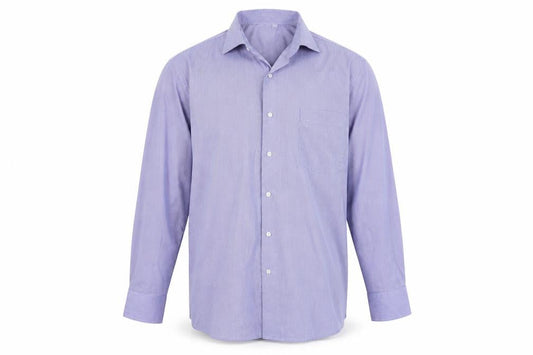 giust uomo Mens Blue Striped   Button-Up Size 42