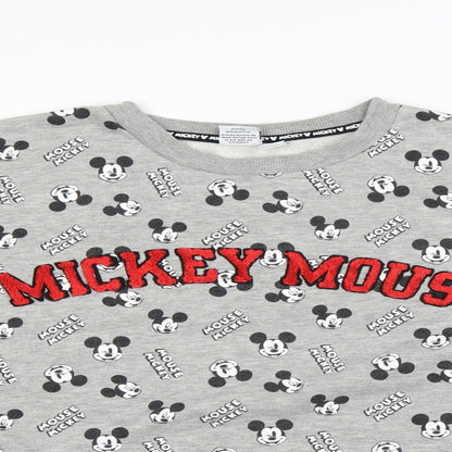 Preloved Disney Womens Grey   Pullover Sweatshirt Size 14 - Detail