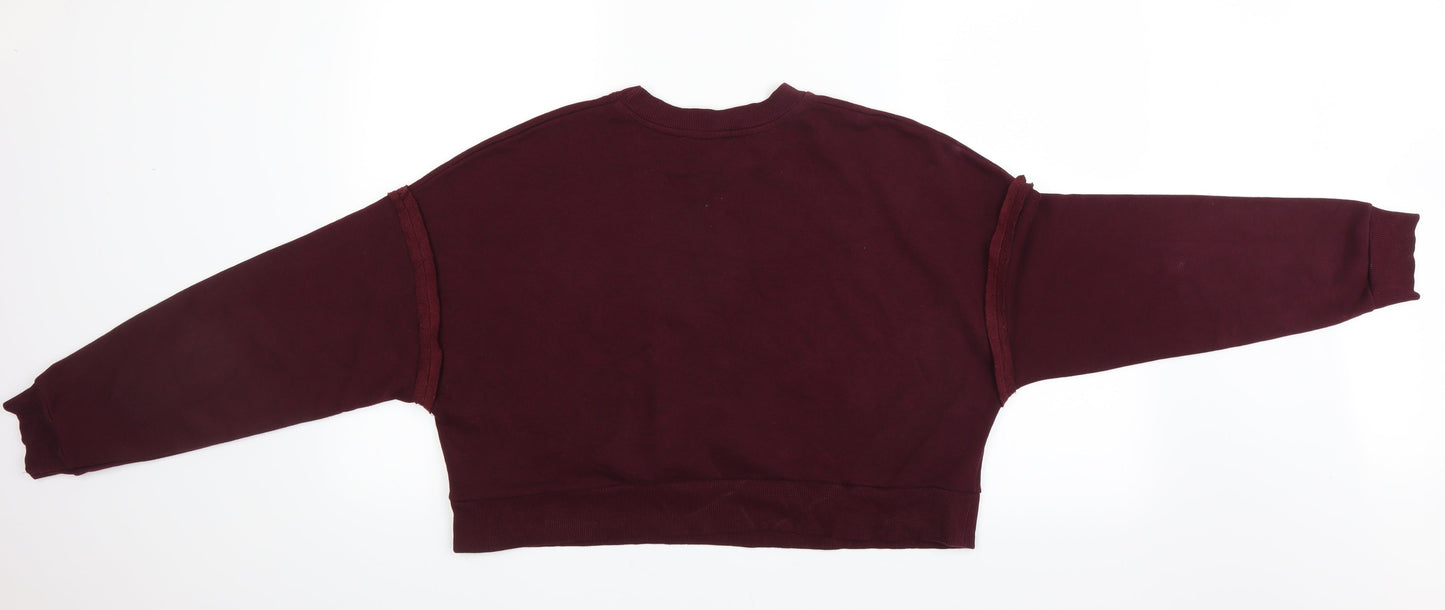 New Look Womens Red   Pullover Sweatshirt Size 14