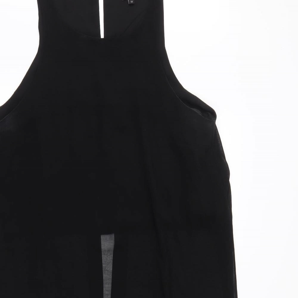River Island Womens Black   Basic Blouse Size 12