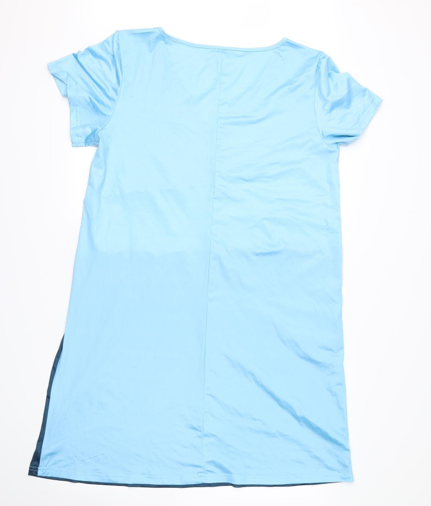 no brand Womens Blue Striped  Tunic Blouse Size L
