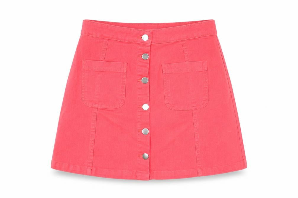 H&M Womens Red   Cargo Skirt Size 6