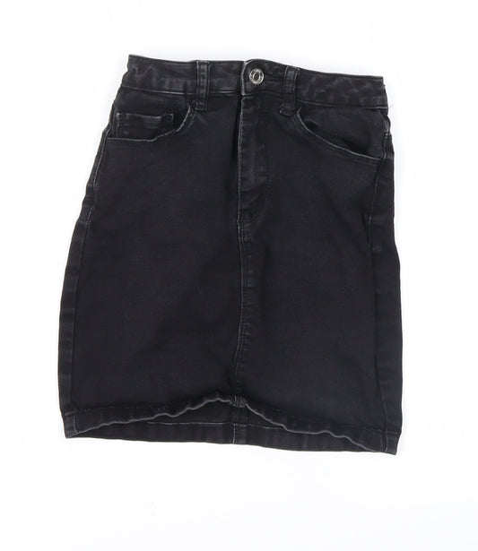 misguided Womens Black   Straight & Pencil Skirt Size 4
