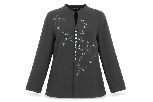 Kaliedoscope Womens Green Floral  Jacket Blazer Size 12
