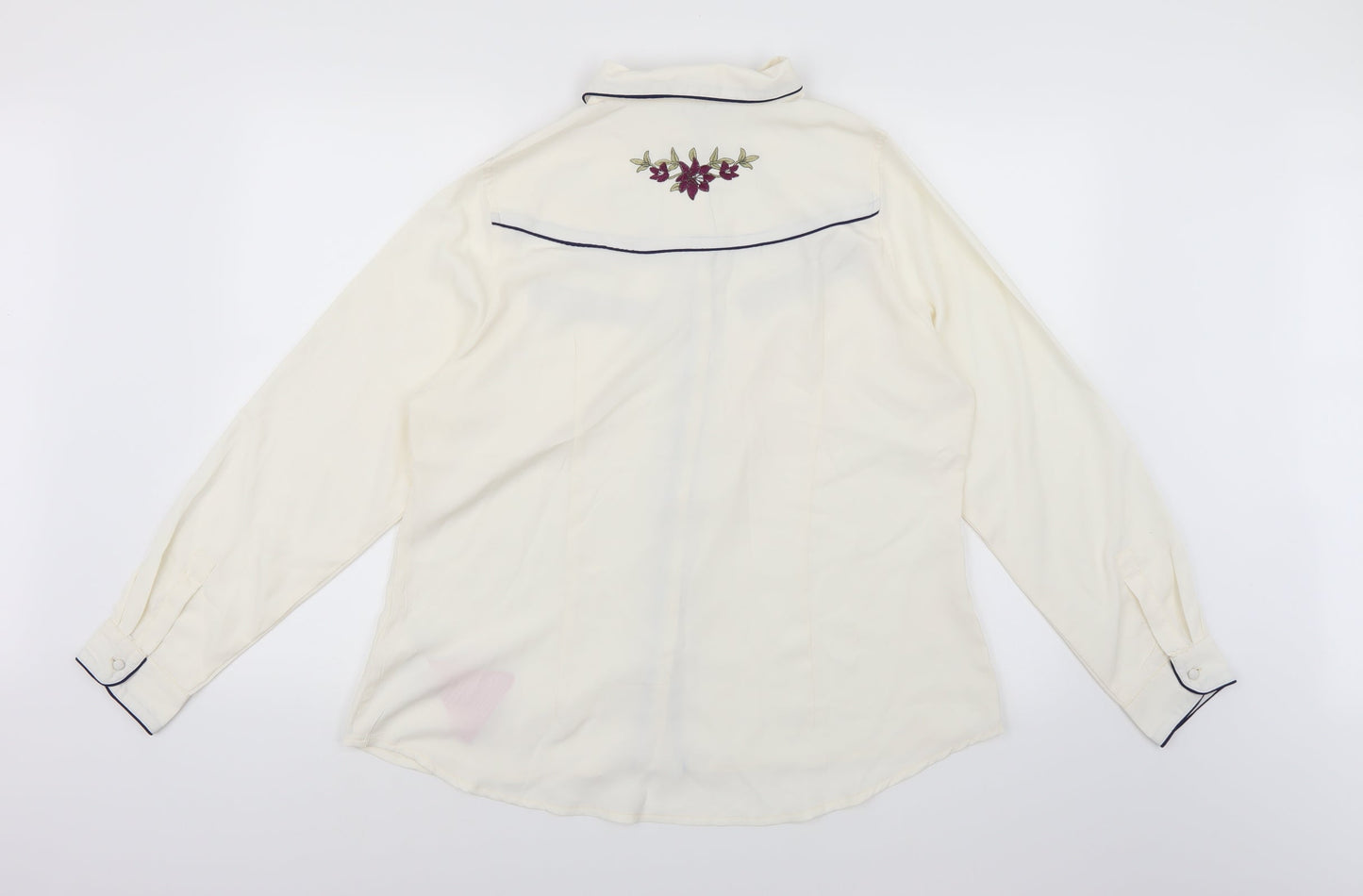 South Womens White   Basic Blouse Size 18