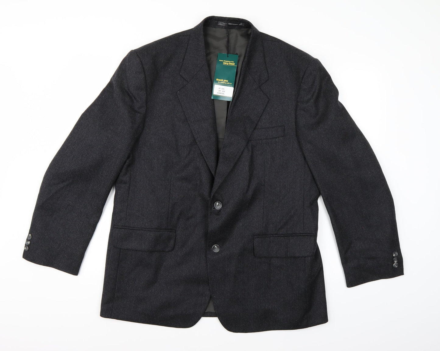 Saxon Mens Grey   Jacket Suit Jacket Size 42