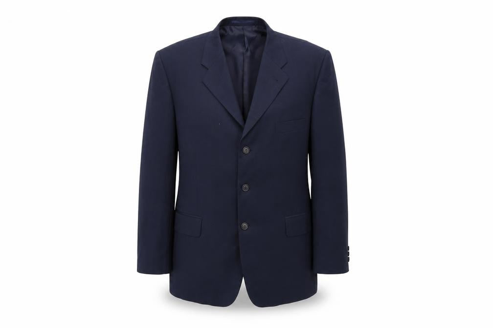 Essentials Mens Blue  Rayon Jacket Suit Jacket Size 44
