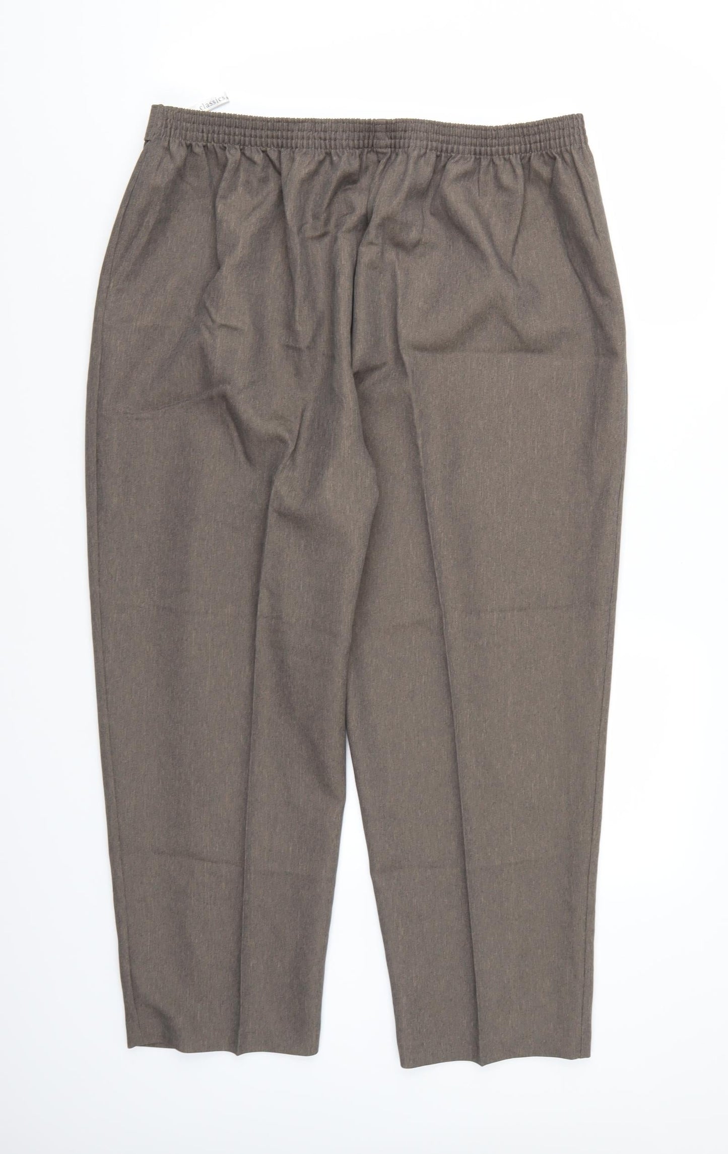 Berkertex Womens Brown  Rayon Trousers  Size 20 L24 in