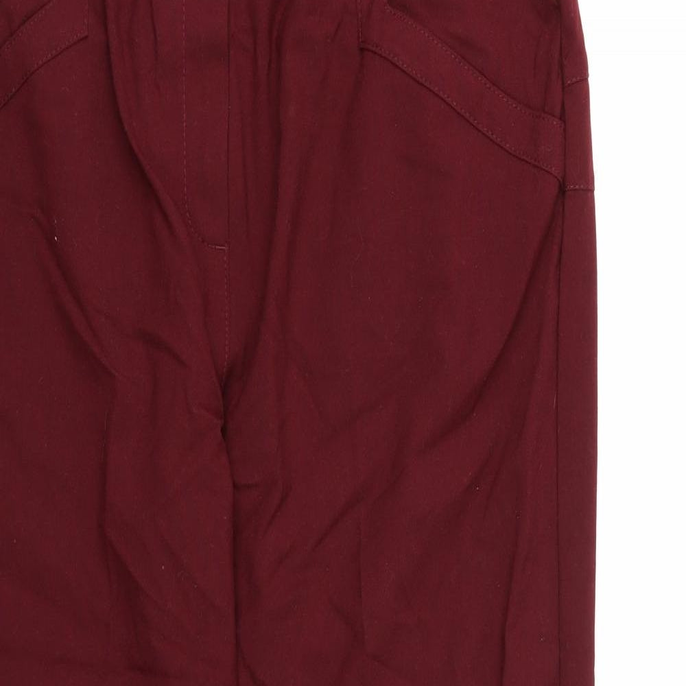 WOW Womens Brown   Trousers  Size 18 L27 in - Burgundy
