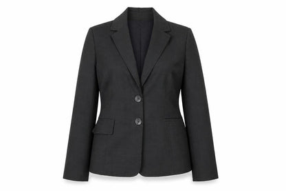 Autonomy Womens Grey Check Rayon Jacket Suit Jacket Size 14
