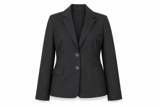 Autonomy Womens Grey Check Rayon Jacket Suit Jacket Size 14