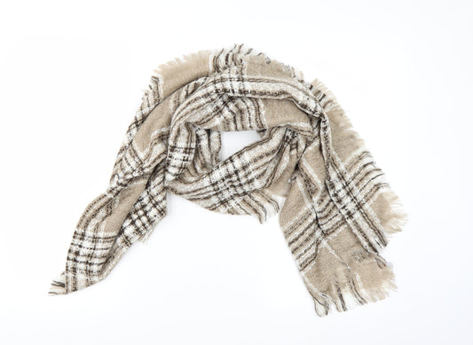 Luxe Womens Brown Check   Scarf