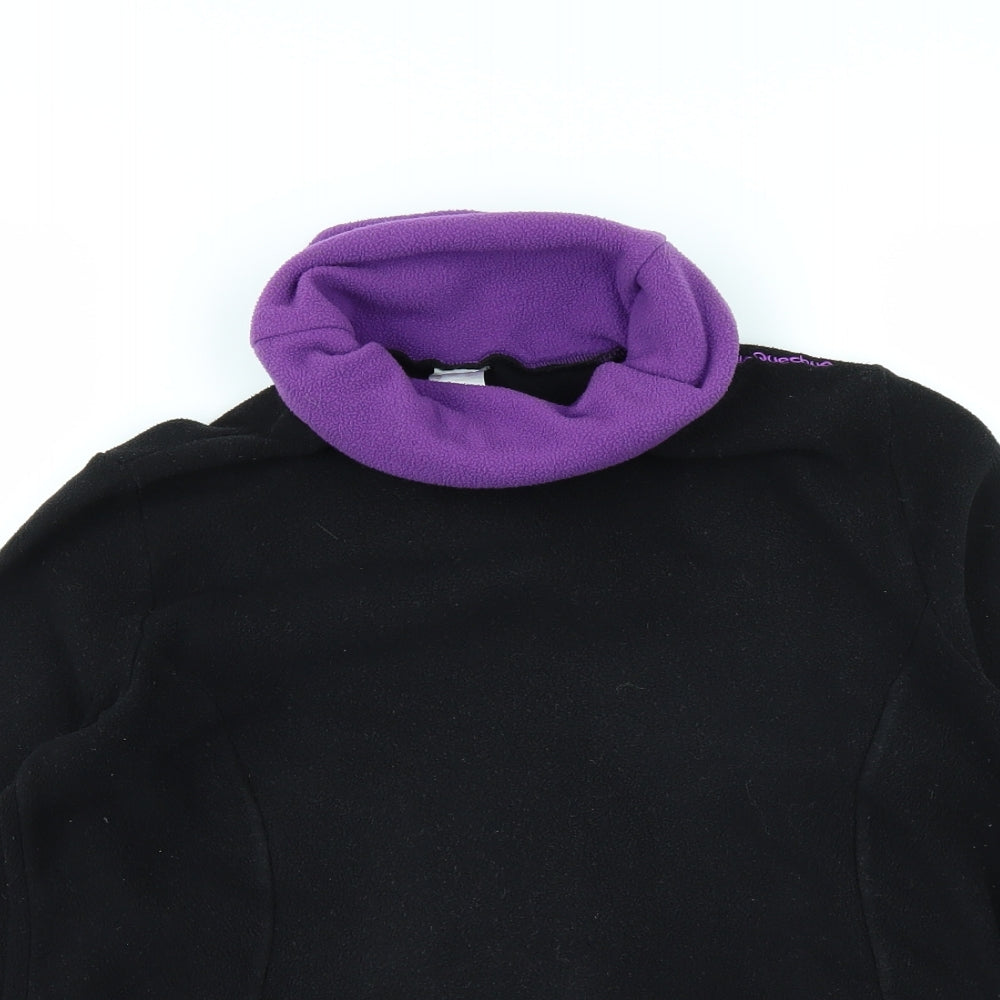 DECATHLON Girls Black   Pullover Jumper Size L