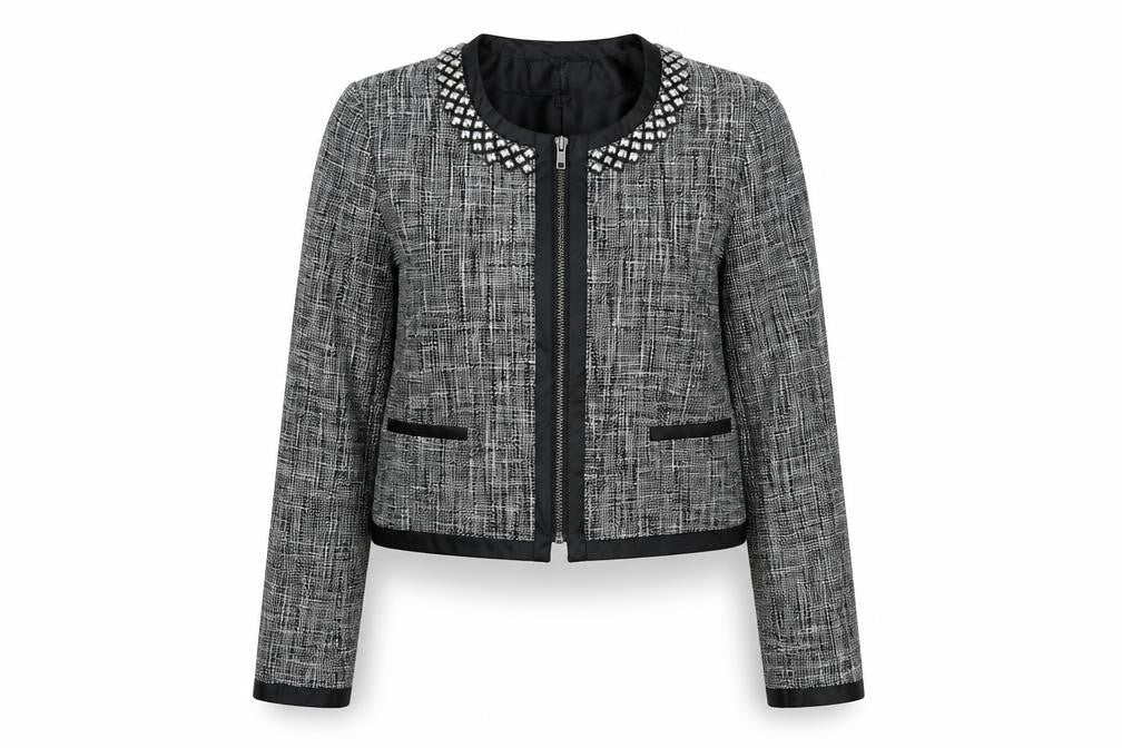 H&M Womens Black   Full Zip Jumper Size 10