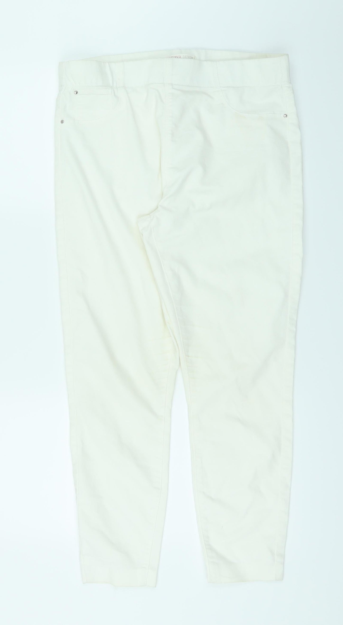 Papaya Womens White   Straight Jeans Size 12 L25 in