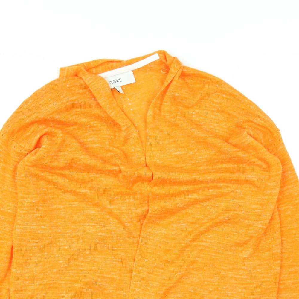 NEXT Womens Orange   Cardigan Jumper Size 8