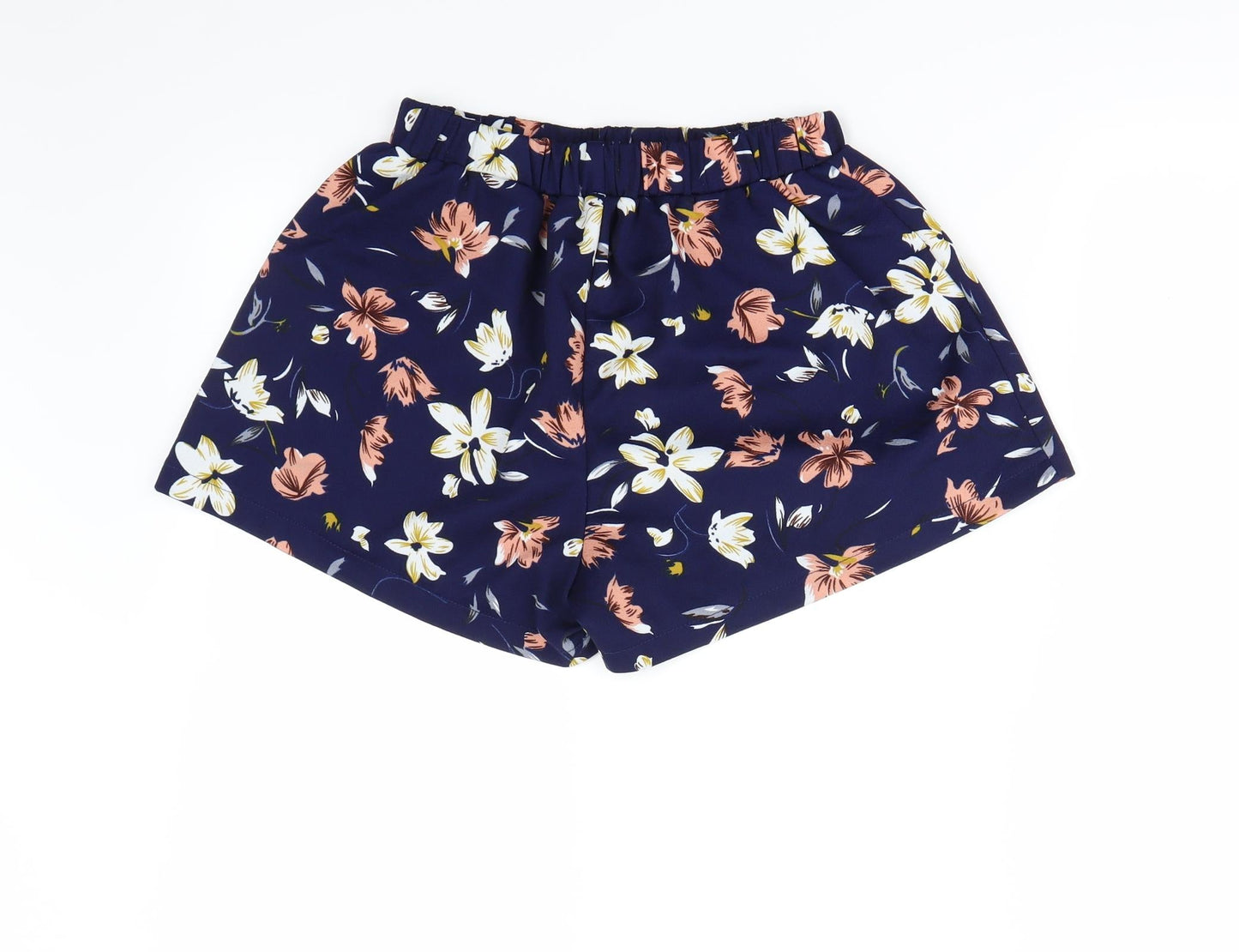 Preworn Womens Blue Floral  Culotte Shorts Size 10