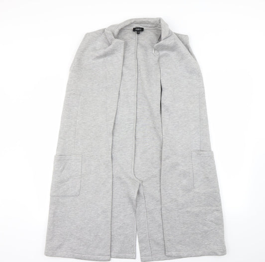 A&G Womens Grey   Cardigan Jumper Size S