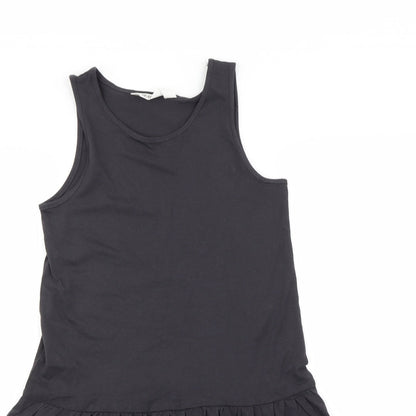 Preloved H&M Girls Black   Fit & Flare  Size 10-11 Years - Detail