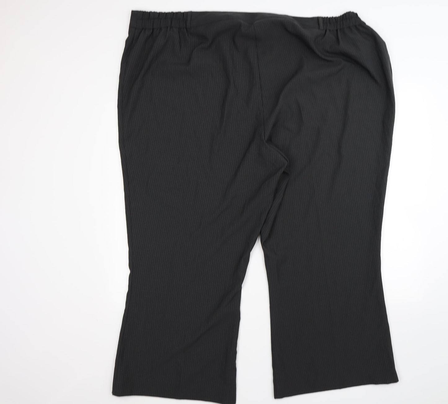 evie Womens Grey Striped  Trousers  Size 32 L25 in