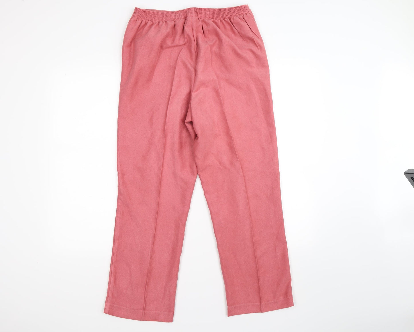 Alfred Dunner Womens Pink  Velour Trousers  Size 12 L26 in