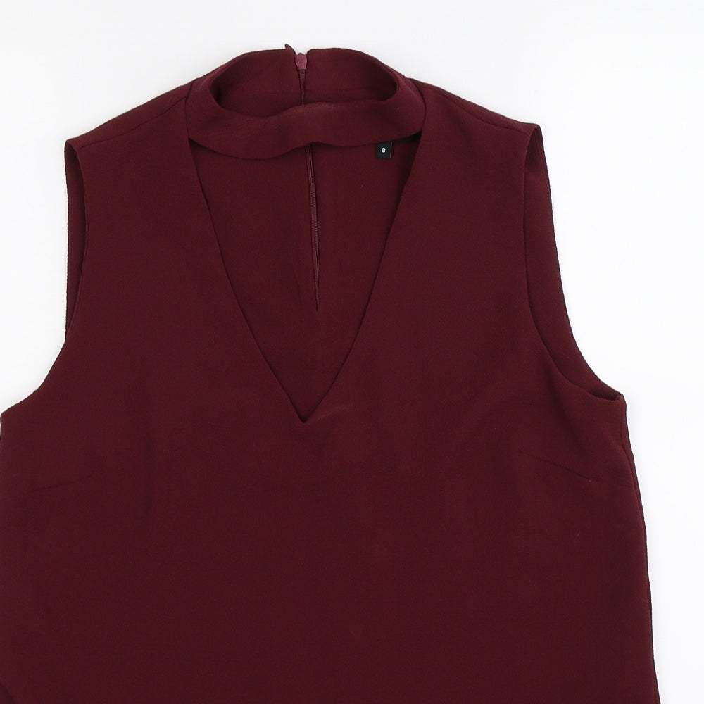 New Look Womens Purple   Tunic Tank Size 8