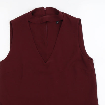 Preloved New Look Womens Purple   Tunic Tank Size 8 - Detail