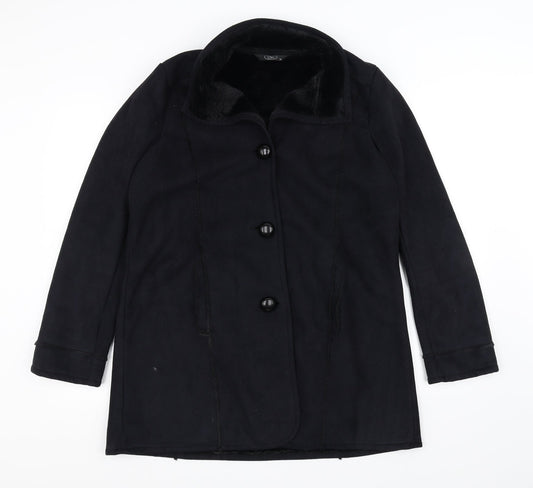 BM Womens Black   Jacket Coat Size 14