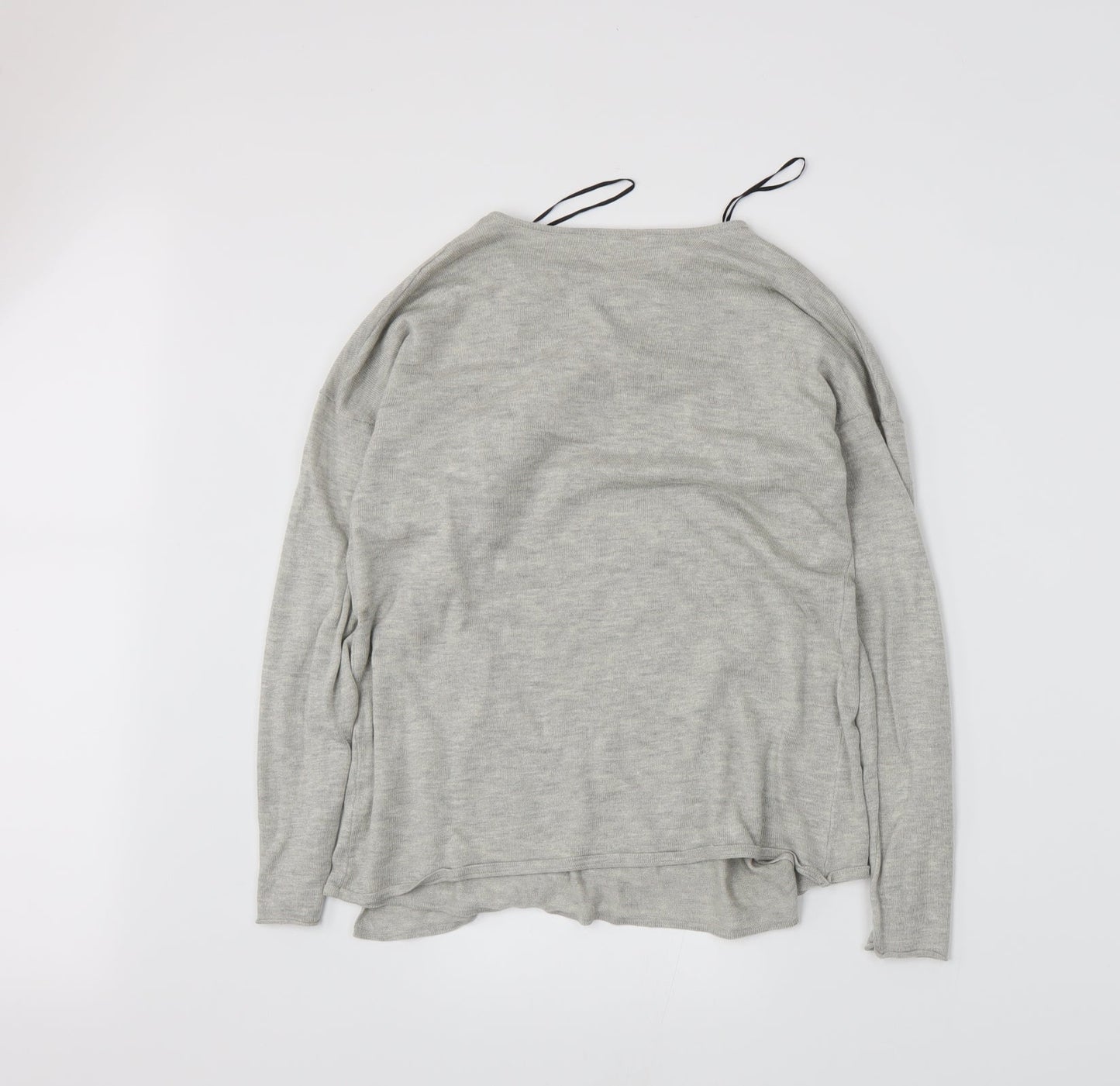 H&M Womens Grey  Knit Cardigan Jumper Size 6