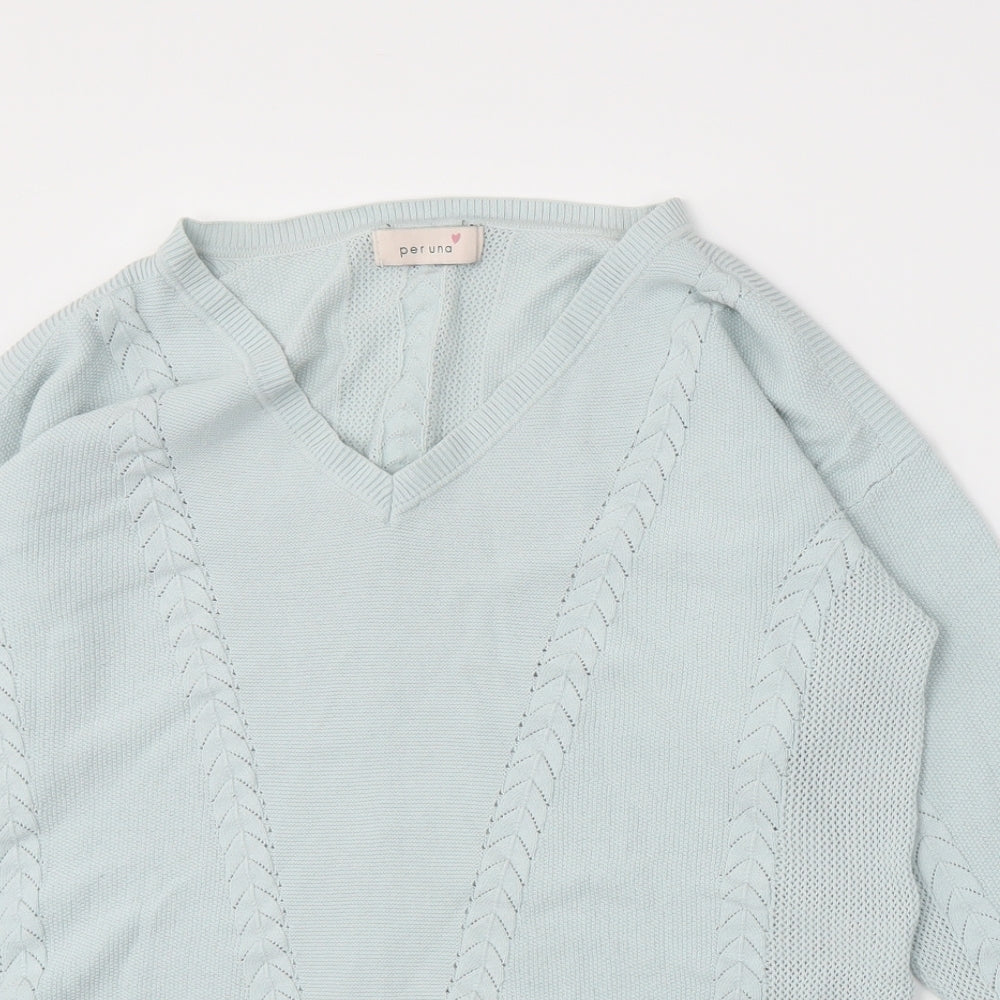 Marks and Spencer Womens Blue   Pullover Jumper Size 14