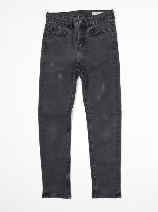 Marks and Spencer Womens Grey   Skinny Jeans Size 10 L25 in