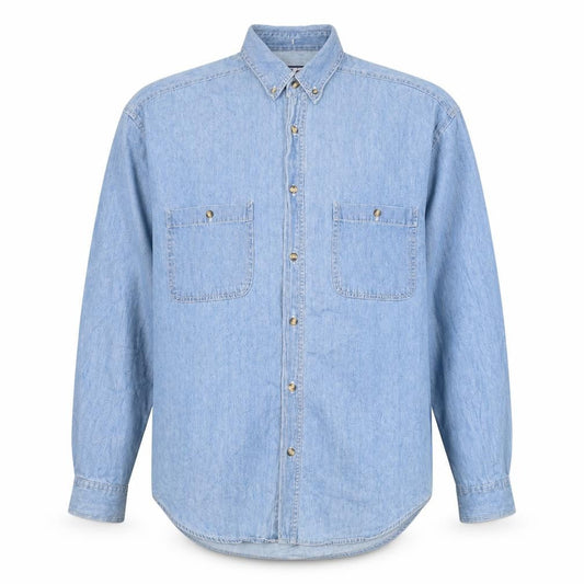 Zantos Mens Blue    Button-Up Size M