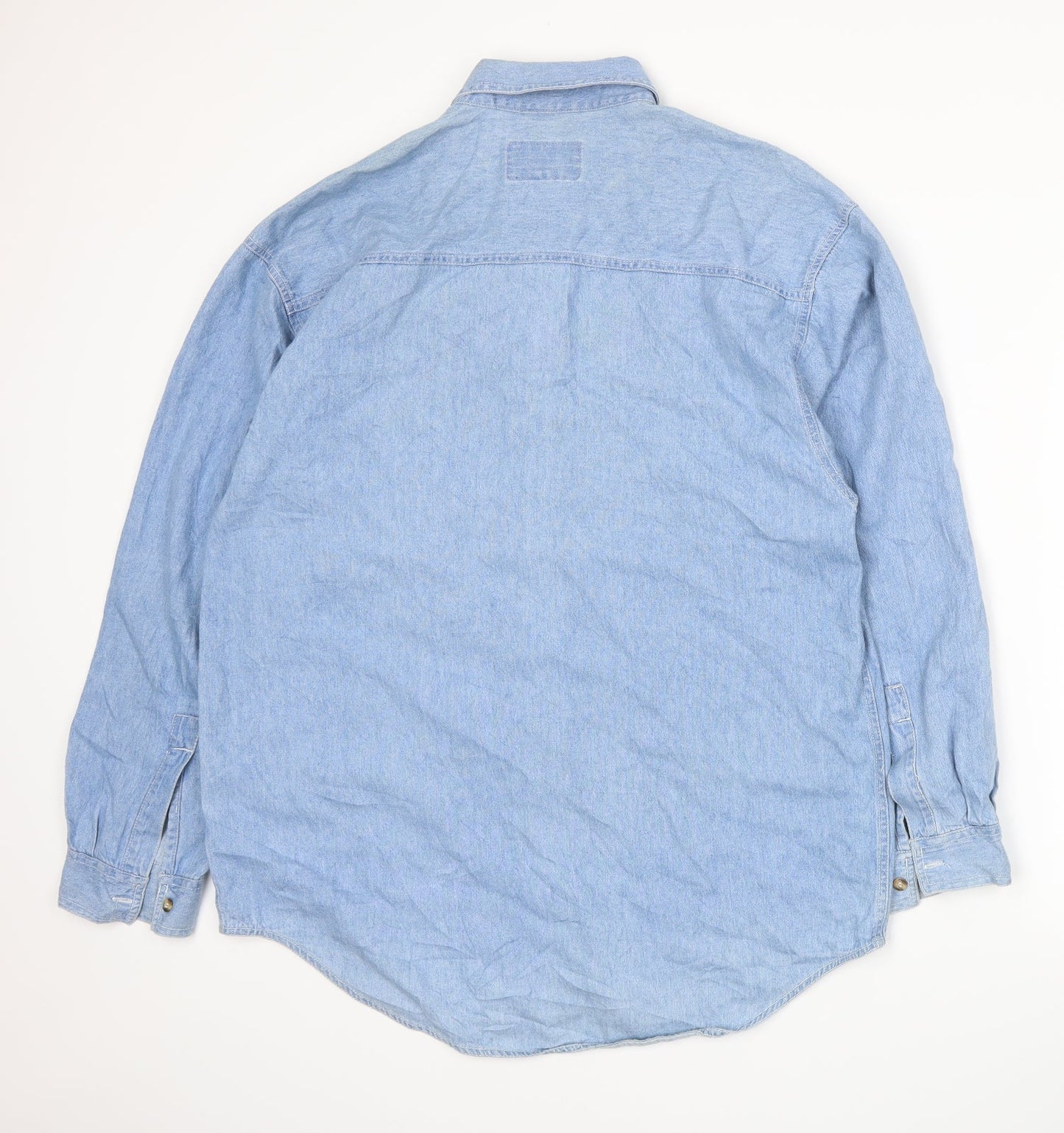 Zantos Mens Blue    Button-Up Size M