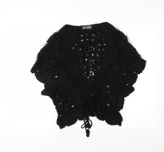 Allseens Womens Black   Cardigan Jumper Size S