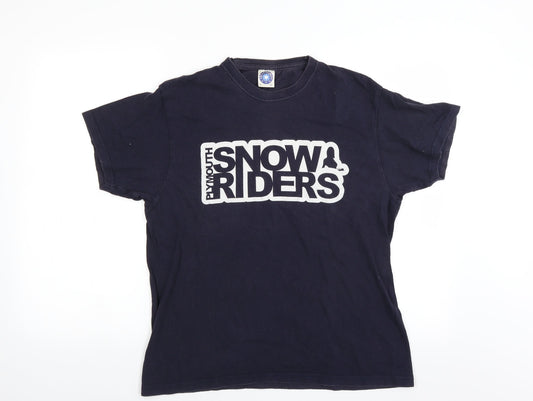 Starworld Mens Blue    T-Shirt Size M  - snow riders