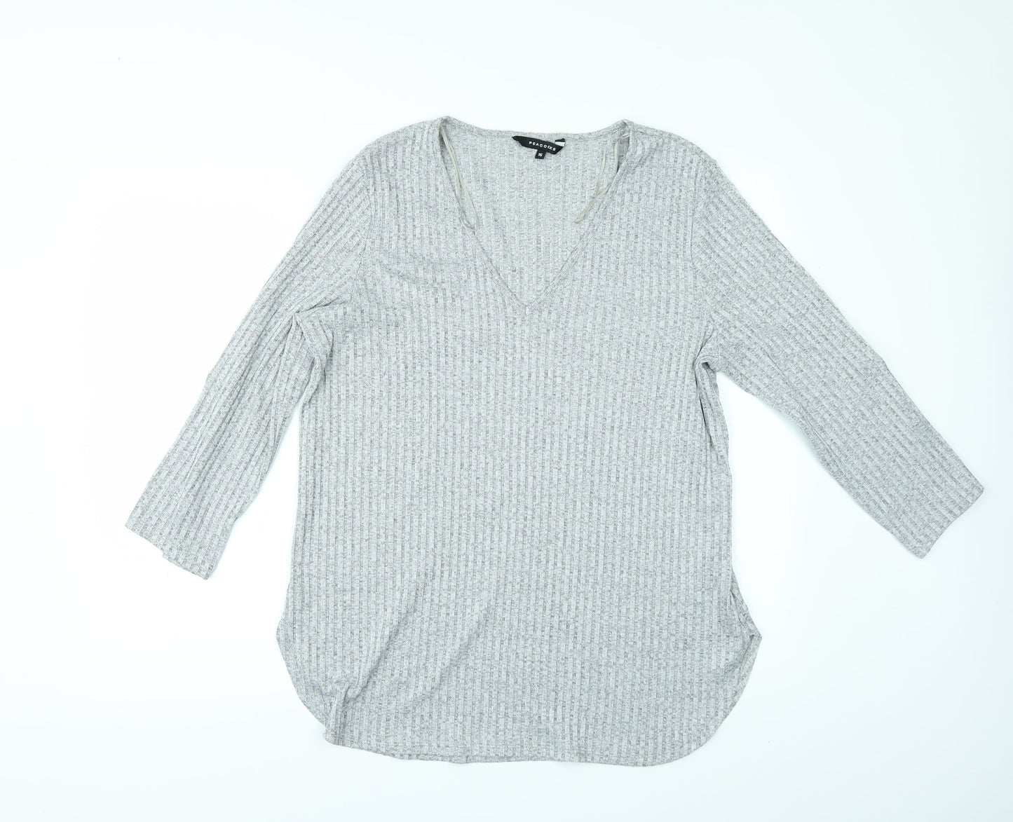Peacocks Womens Grey   Pullover Jumper Size 16