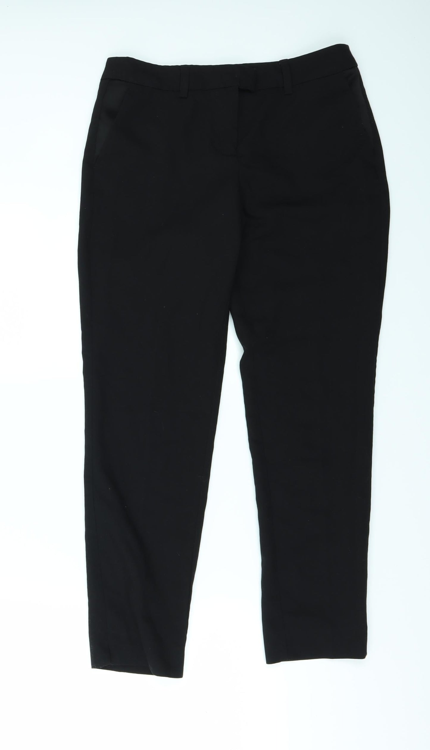 Sisley Womens Black   Trousers  Size 6 L29 in