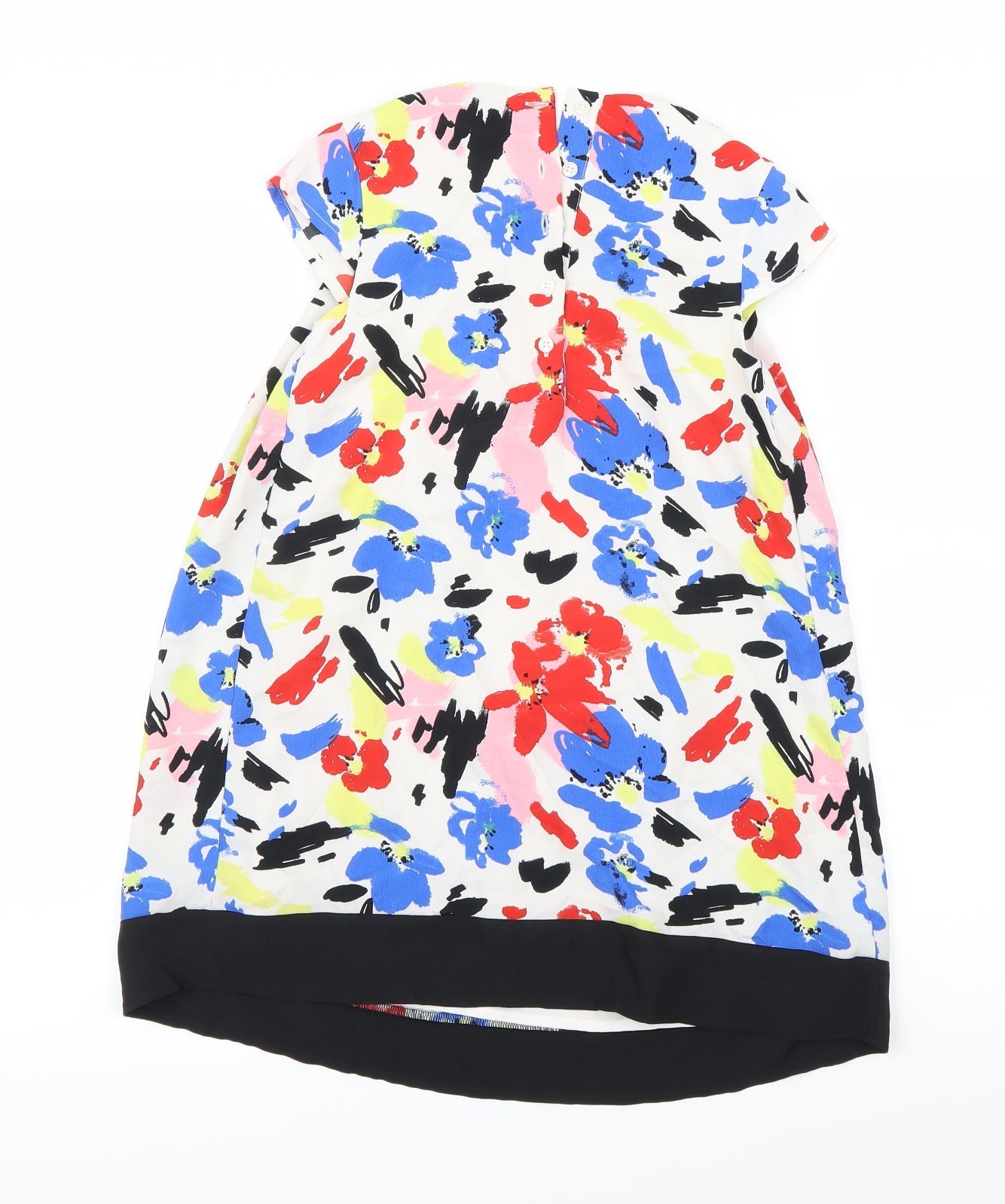 Preworn Girls White   Fit & Flare  Size 7-8 Years