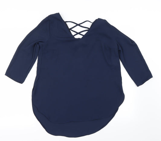 Atmosphere Womens Blue   Basic Blouse Size 8