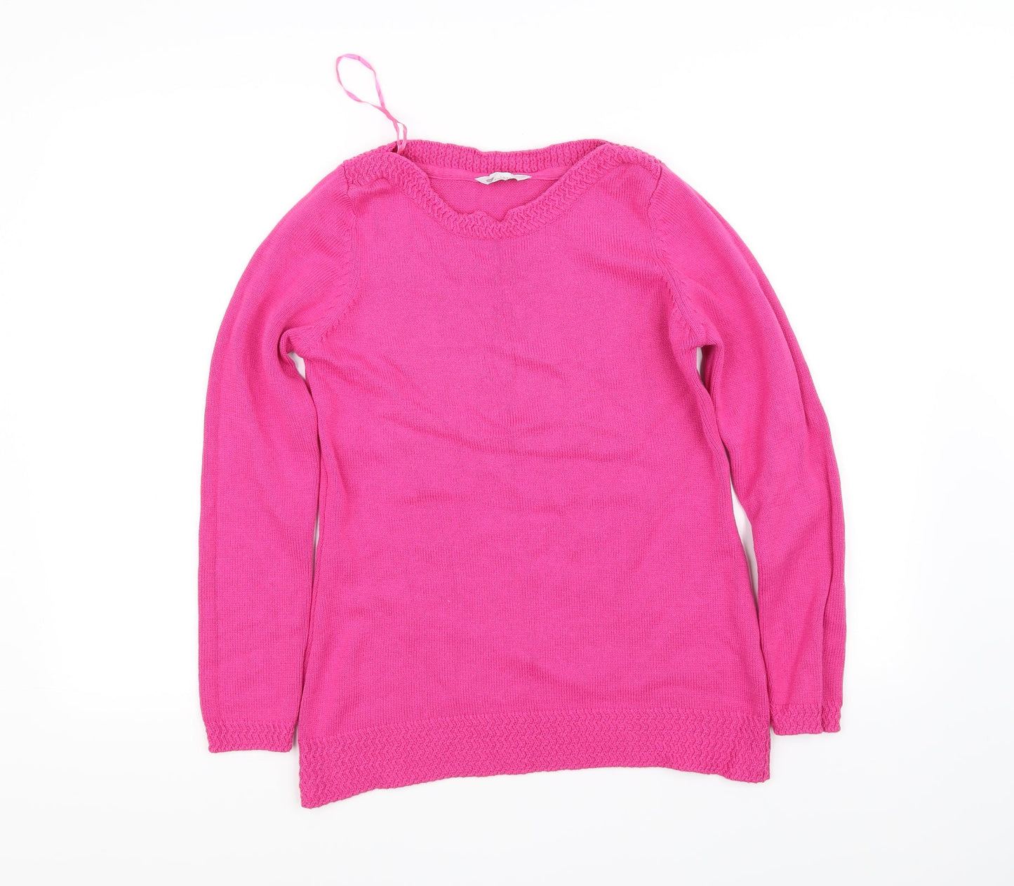 Love knitwear Womens Pink   Pullover Sweatshirt Size 8