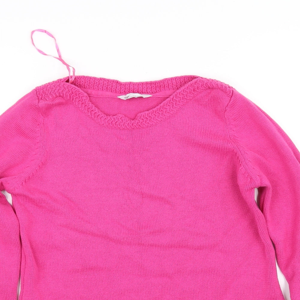 Love knitwear Womens Pink   Pullover Sweatshirt Size 8