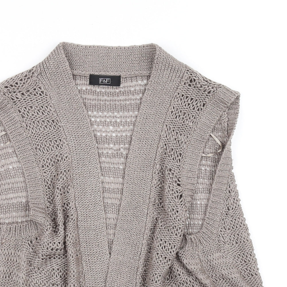 F&F Girls Grey   Cardigan Jumper Size 16 Years