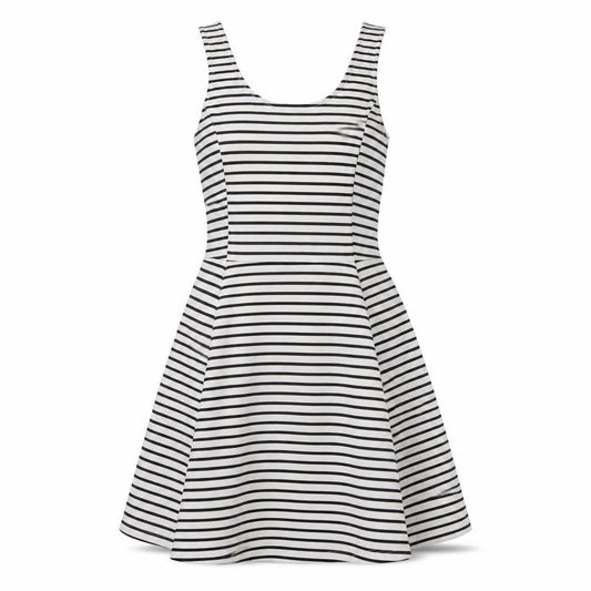 Womens Black Striped  Shirt Dress  Size 8