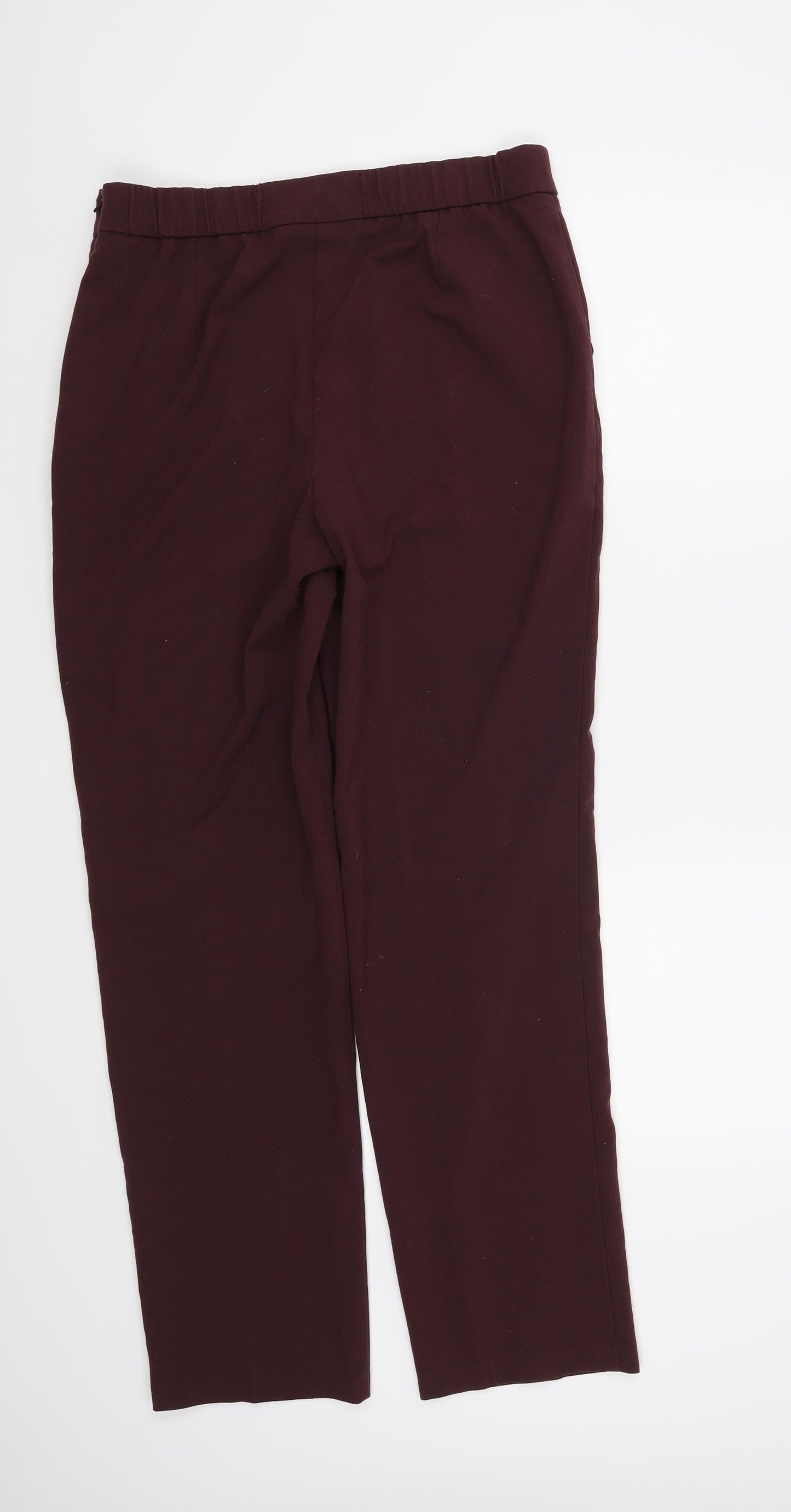 Marks and Spencer Womens Red   Trousers  Size 12 L30 in