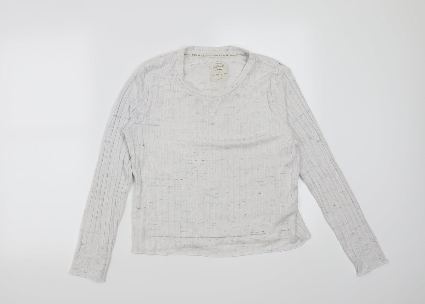 Primark Womens Grey   Pullover Jumper Size 10