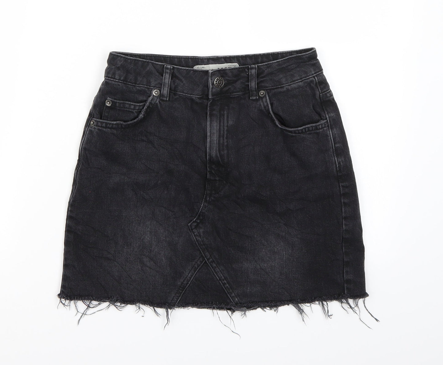 Topshop Womens Black   A-Line Skirt Size 6